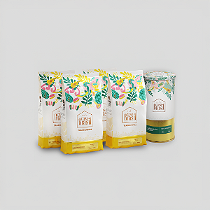 Kit com 4 Cafés Tradicional 500g + 1 Lata Edição Especial de Café Gourmet Moído 250g