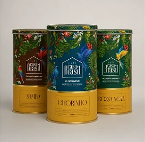 Kit Edição Especial Notas do Brasil - 3 Cafés 100% Arábica 250g: Bossa Nova, Chorinho e Samba