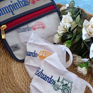 Kit trio Mascara com Porta limpinhas/Sujinhas