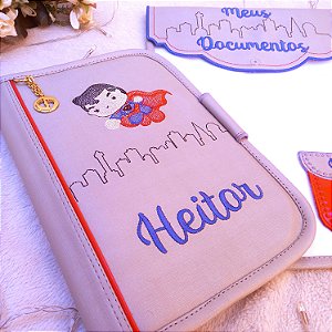 kit Capa caderneta de vacina e porta certidão