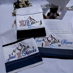 Kit 1 Fralda Passeio , 1 Ombro e 1Boca