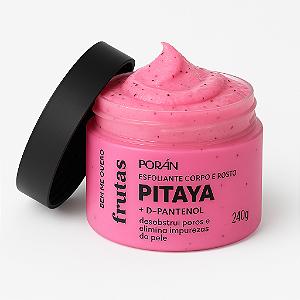 Esfoliante Corporal e Facial Pitaya Poran – Pele renovada com frescor tropical