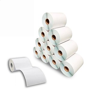 50 Rolos Etiqueta 10x15 100x150 Térmica Adesiva Serrilha E-Commerce