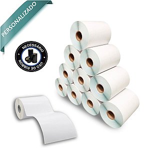 Etiqueta Couchê Medidas Personalizadas
