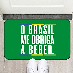 Tapete Decorativo O Brasil me obriga a beber