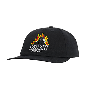 Bone HIGH 6 Panel Logo Black - Hipnoise Streetwear