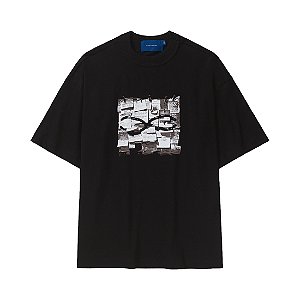 Camiseta Quadro Creations QC Notes Boxy Black