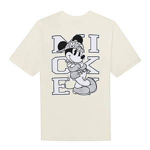 Tee High Mickey Script White