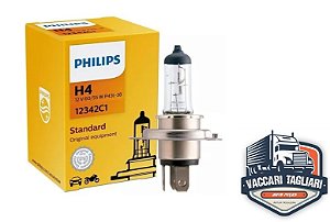 Lampada Philips Halogena H4 12v 60w / 55w Standard 12342c1