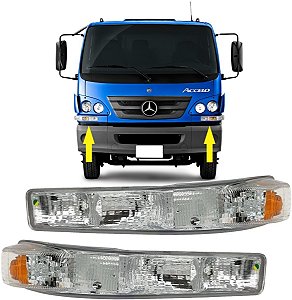 Par Lanterna Dianteira Cristal Mercedes Accelo 715c 815 1016