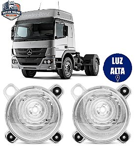 Par Bloco Farol Atego Atron Actros Caminhao Luz Alta