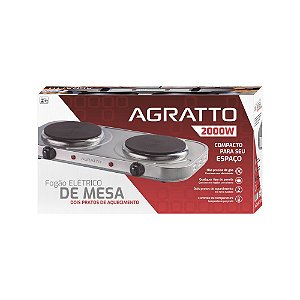Fogão Elétrico 02 Bocas 2000W 220V Agratto FM-02