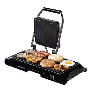 Grill Elétrico com Prensa GDG-02 1600W Agratto