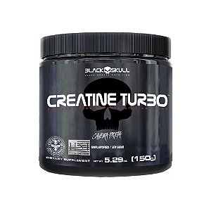 Creatina Turbo 150g Caveira Preta - Black Skull