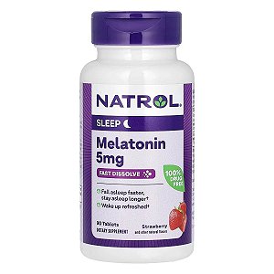 Melatonina 5mg Fast Dissolver 90 Tabletes - Natrol