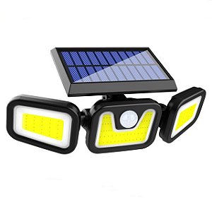 Luminária de Parede Solar 30w Articulada 102 Leds 3 Funções - 84078