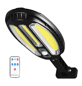 Luminária Led Solar 60w Cob Com Sensor Ajustável de Parede - 84083