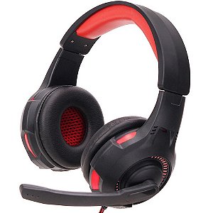 Headphone Gamer Com Microfone Iluminação LED Controle Volume