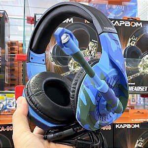 Fone Gamer P2 Micro HeadPhone/HeadSet Para Ps4 WarZone Azul - 83335