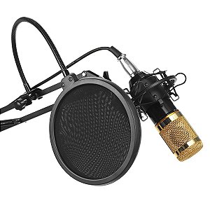 Microfone Estúdio Profissional com Condensador Unidirecional - 82017