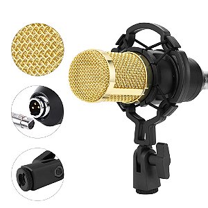 Kit Microfone Condensador + Mesa V8S Completo Com Braço Articulado Stream Gravação- 82018