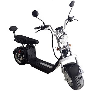 Scooter Patinete Elétrico 2000w Motorizado Bateria 20ah - Preto