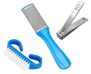 Kit de Utensílios para Manicure 3 Pecas Com Cortador e Lixa - 82735