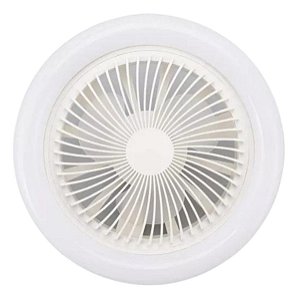 Lâmpada Luminária Ventilador De Teto Branco E27 Controle Remoto - 84127