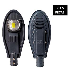 KIT 5 Luminária Pétala 50w Led COB IP66 C/Inmetro - 84896