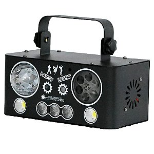 Projetor Canhão LED de Raios Laser Holográfico 5 em 1 - 82613
