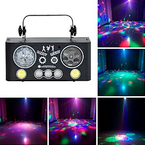 Projetor LED de Raios Laser Holográfico 5 em 1 - 82613