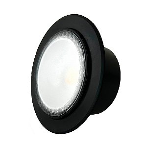 Balizador 10w Spot Led Embutir Chão Preto Branco Quente IP66 - 81302