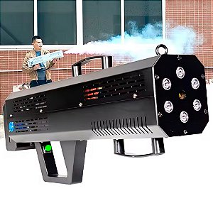 Máquina Jato de Fumaça Manual 1800w 6 Leds Rgb - 81999