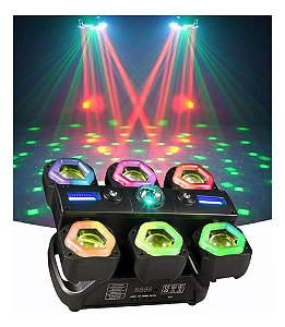 Mini Moving Beam 120w Rgb Cristal Mágico Barra Luz Festa Dmx - 81924