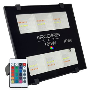 Refletor Microled 100w Rgb Colorido IP66 - 82729