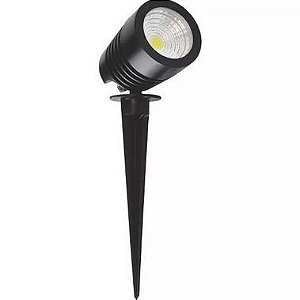 Luminária Espeto 7w Verde  Jardim Com Lâmpada Cob - 81906