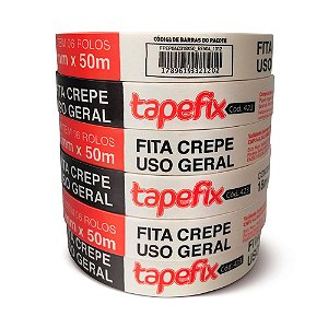 Tapefix - Fita crepe de uso geral 18mm x 50 mt