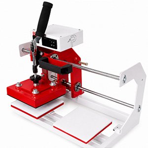 Prensa térmica transfer plana 15x15 cm dupla para sublimação e DTF
