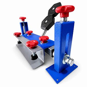 Garra para serigrafia Import, eixo com rolamento e ajustes X Y
