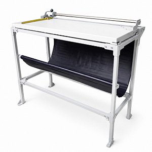Refiladora duplo eixo 76 cm com mesa para papel, lona e vinil adesivo