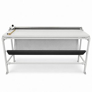 Refiladora duplo eixo 150 cm com mesa para papel, lona e vinil adesivo