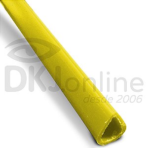 Perfil plástico gota em PS Amarelo 10 mm barra 3 metros