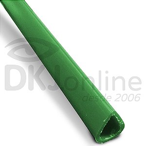 Perfil plástico gota em PS Verde 10 mm barra 3 metros