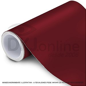 Interline - Vinil adesivo translúcido burgundy (vinho) brilho 61 cm de largura - Aplike