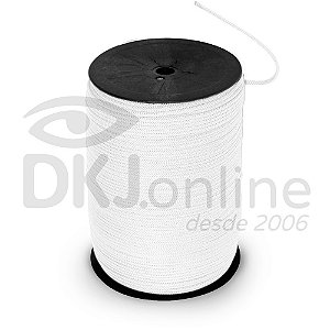 Cordão branco para banner e faixas -  trançado 4/1 rolo 1 kilo