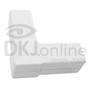 Conector L branco para estruturas de placas e cavaletes Pct com 10 unds