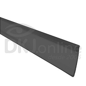 Perfil trim 19 mm preto em ABS para acabamento de letra caixa rolo com 50 mts