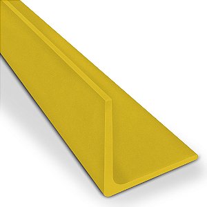 Perfil plástico L cantoneira 19x19 mm em PS ou PVC