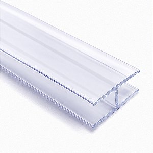 Perfil Plástico H 27x27 mm PVC Cristal