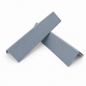 Cantoneira de proteção uso hospitalar 40x40 mm pearl gray fita dupla face
